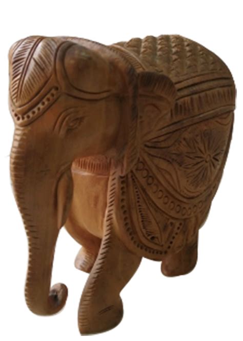 Brown Wooden Elephant Sculpture For Decoration At Rs 350 In Varanasi