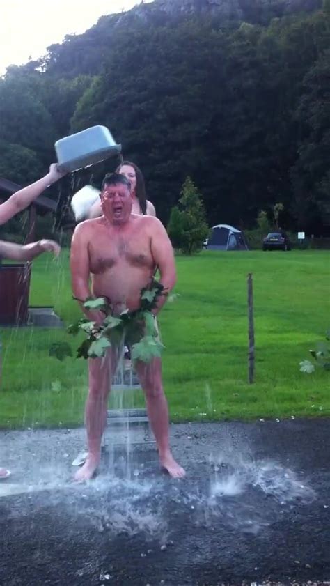 Dad Does The Naked Ice Bucket Challenge ThisVid Com