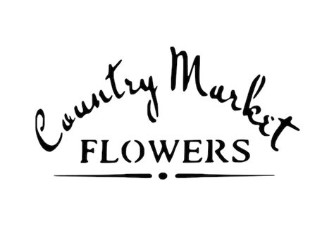 Country Market Flowers Decal Flower Sign Decal Farmhouse Etsy