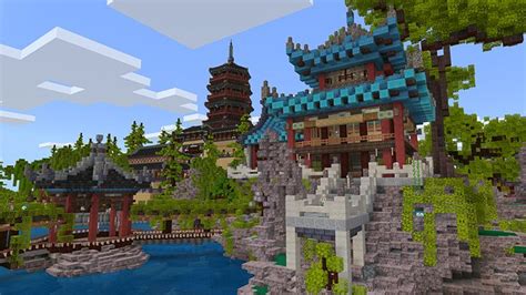 Chinese Garden Mash Up In Minecraft Marketplace Minecraft Minecraft