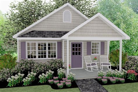 Tiny Home Plan With Attractive Front Porch 560023tcd Architectural