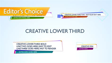 5 free titles & lower thirds. Creative Lower Third - Final Cut Pro X Template