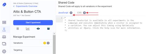 Html uses a system of reserved keywords called tags that specify element attributes, such as font style, color and alignment. Shared code: Run custom JavaScript and CSS across all variations - Optimizely Knowledge Base