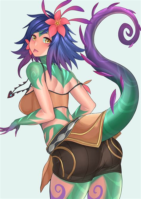 aori sora neeko league of legends league of legends highres 1girl p ass bare shoulders