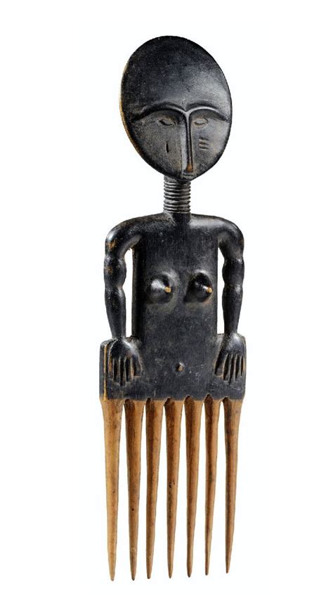 Africa Comb From The Ashanti People Of Ghana Wood 20th Century