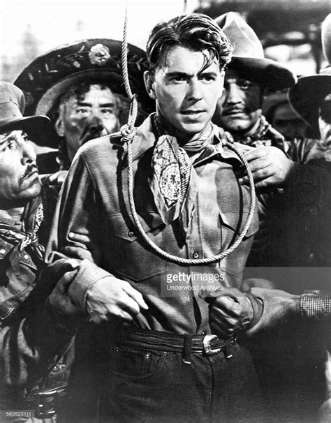 Actor Ronald Reagan In A Scene From The Western Movie The Bad Man