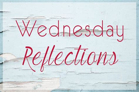 Wednesday Reflections August 19 2015 The Purpose Well Reflection