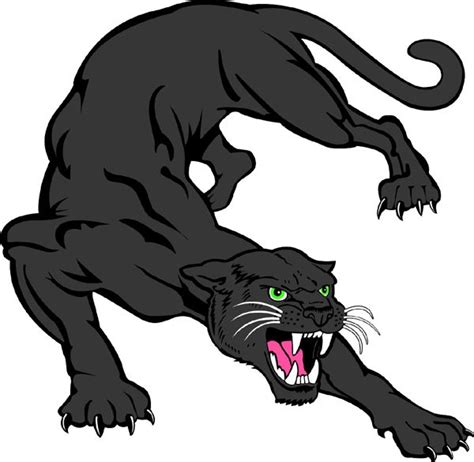 Panther 1 Mascot Sports Decal Show Your Team Spirit Black Panther
