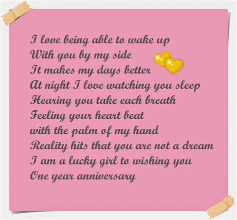 Maybe you would like to learn more about one of these? Happy One Year Anniversary Poems for Boyfriend | Cute ...