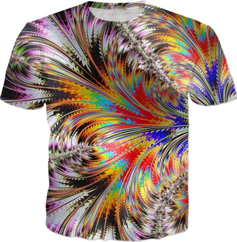 Unwinding Abstraction Design Psychedelia T Shirt
