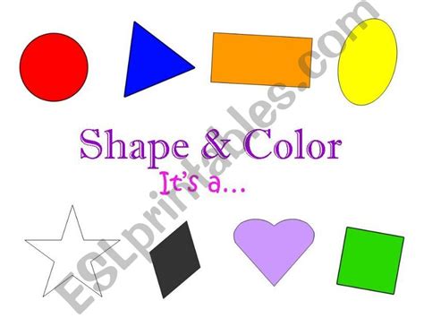 Esl English Powerpoints Shapes And Colors