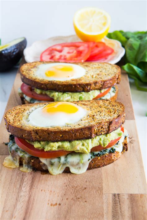 Recipes for crazy delicious vietnamese sandwiches. Three Greens Breakfast Sandwich with Fancy Guacamole - Yeah…Immaeatthat