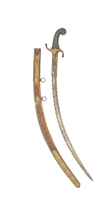 bonhams a jade hilted gold koftgari steel sword shamshir north india 19th century