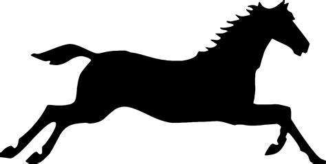 Clipart Galloping Horse Silhouette