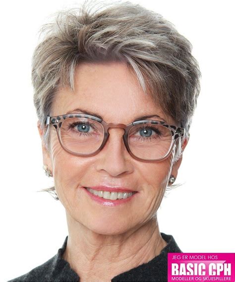 Short Hair Styles For Grey Hair And Glasses