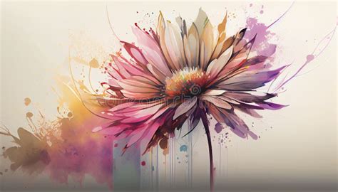 Flowers Watercolor Illustration Stock Illustration Illustration Of