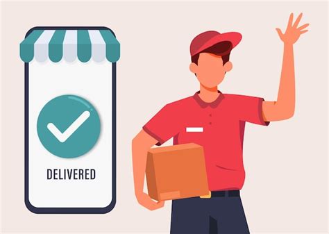 Premium Vector Delivery Boy Deliver Package