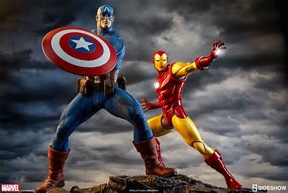 Avengers Captain America Assemble Sideshow Collectibles Statue