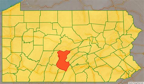 Map Of Huntingdon County Pennsylvania