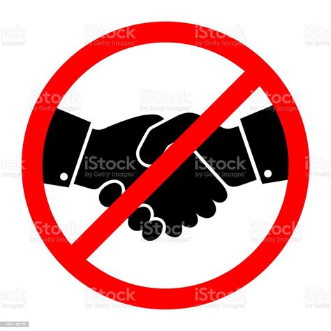 No Handshake Icon Vector Illustration Stock Illustration Download