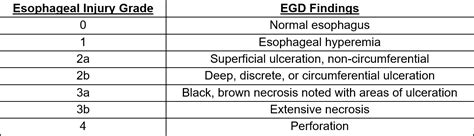 Emdocs Net Emergency Medicine Educationesophageal Injury Grade