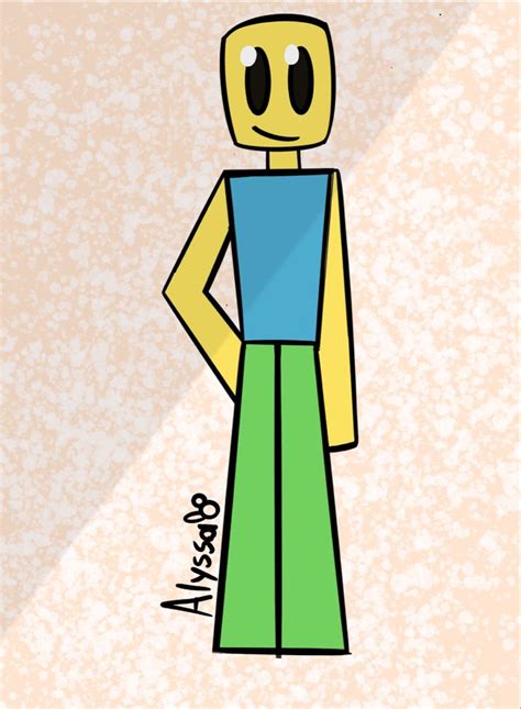Roblox Noob Drawing I Wanted To Draw A Roblox Noob Fo