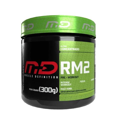 Pre Workout Rm2 300g Green Apple Muscle Definition Ohway