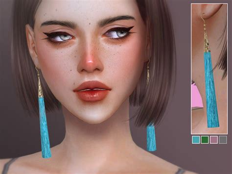 Earrings No Set Collection The Sims 4 P4 Sims4 Clove Share Asia
