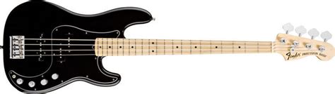 Fender American Deluxe Precision Bass Maple Neck In Black Long