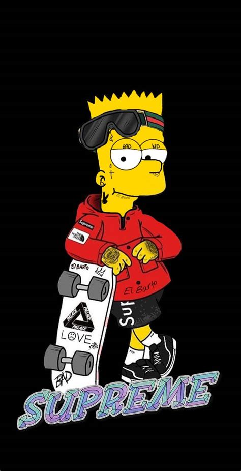 Bart Simpson In Red Wallpapers Wallpaper Cave