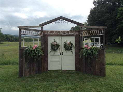 The maine wedding barn & event center at farview farm captures the maine country side with it's vast fields surrounding the large, once thriving, 56 year ol. Rustic barn wood wedding doors..vintage..rent @ Flowers by ...