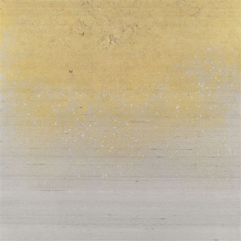 Metallic Ombre Gold On Silver Star Dust Silk Contemporary