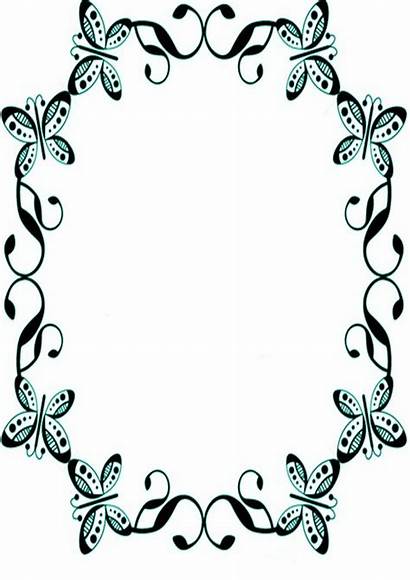 Butterfly Borders Border Clipart Designs Cliparts Clip