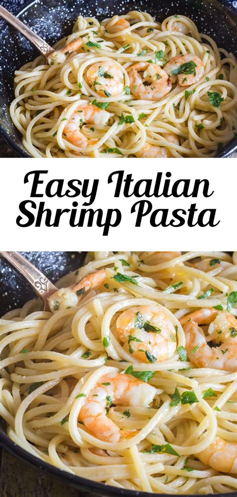Easy Italian Shrimp Pasta An Italian In My Kitchen In Shrimp Pasta Recipes Healthy