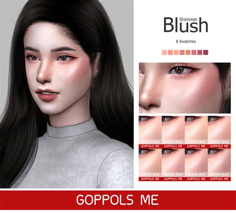 Goppols Me Gpme Shimmer Blush 8 Swatches Download Hq Mod Sims 4