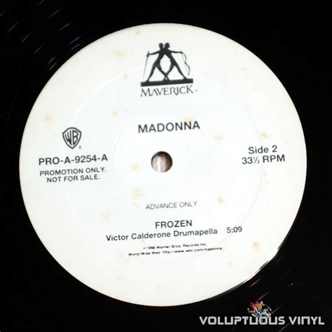 Madonna ‎ Frozen 1998 12 Single Promo Advance Copy Voluptuous