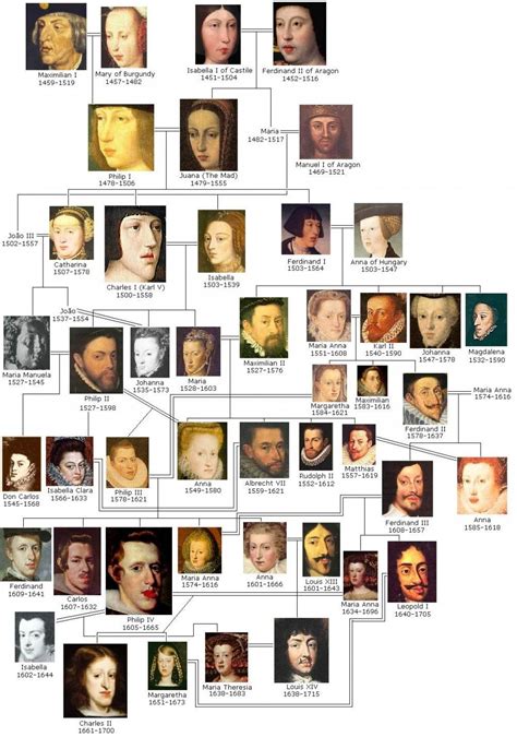The Hapsburgs Alberi Genealogici Famiglia Reale Albero Genealogico