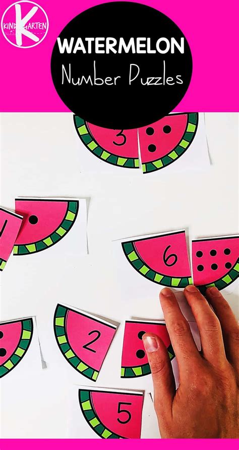 Free Watermelon Counting Puzzles