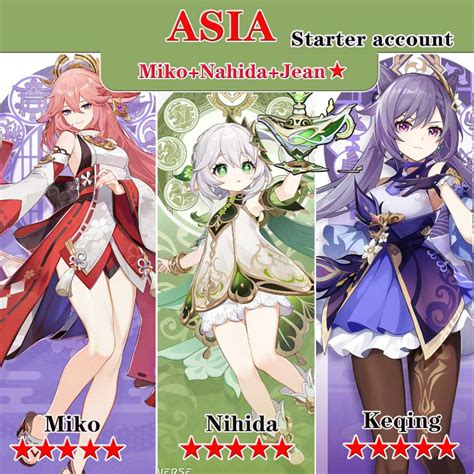 Asia Female Nahidamikokeqing Ar10 5 15 Random 4 Star Heroes No