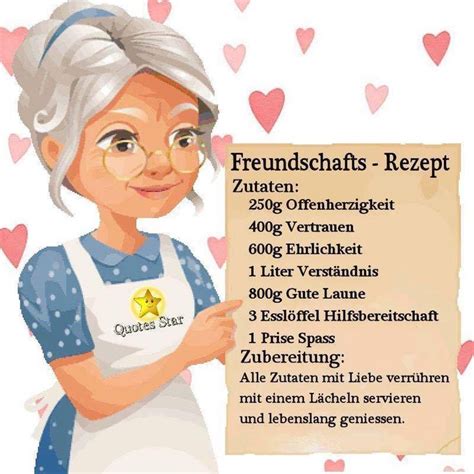 Bilder stundenplan zum ausdrucken bildergebnis für. Freundschaftsrezept | Schöne sprüche freundschaft, Sprüche ...
