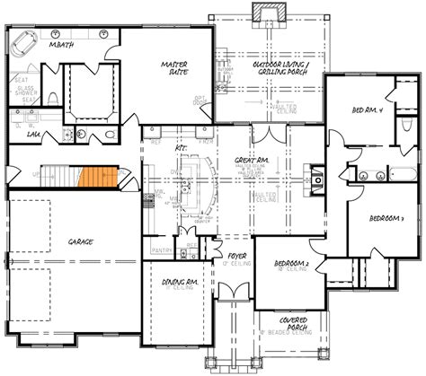 Plan 70676mk 4 Bed Country House Plan With Vaulted Ceiling And Bonus