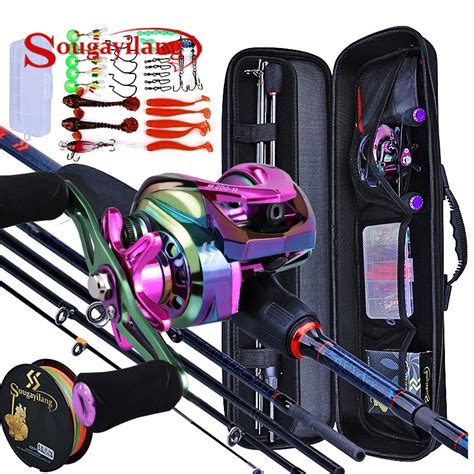 Sougayilang Fishing Rods And Reels Section Carbon Rod Baitcasting