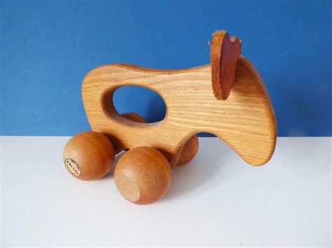 Vintage Carl Nelson Wooden Moose Massage Toy From Sweden