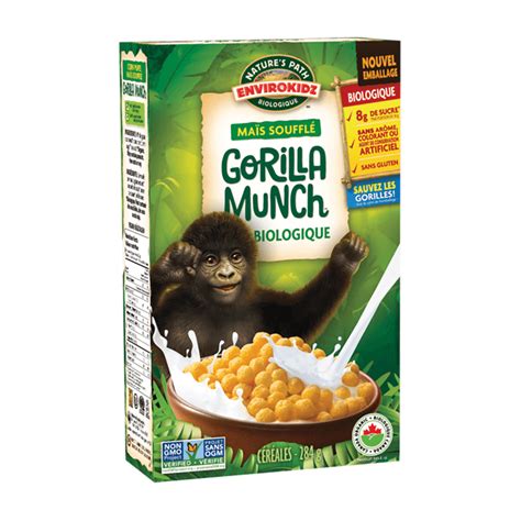Envirokidz Cereal Corn Popcorn Gorilla Munch 719 Cad La Boite à