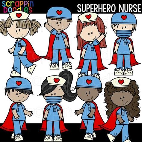 Nurse Clipart Superhero Nurse Clipart Paramedic Clipart Hospital