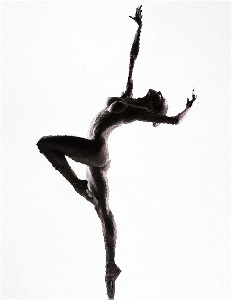 Amazon Com Ballet Dancer Ballerina Naked Art Nude Body Bw X Print My