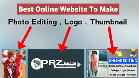 How To Make Professional Logo Online Photo Editing And Thumbnail