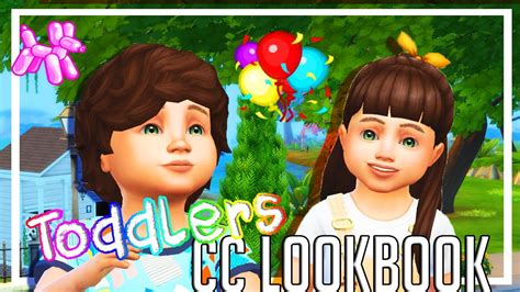 The Sims 4 Toddlers Lookbook Full Cc List Youtube