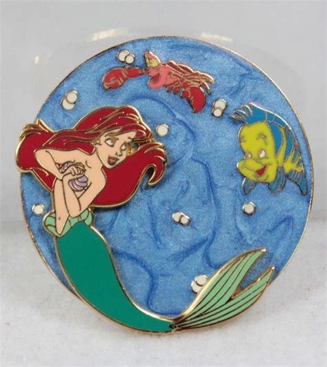 ariel flounder and sebastian swirl the little mermaid pin and pop
