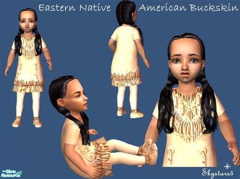 The Sims Resource Toddler Eastern Native American Buckskin